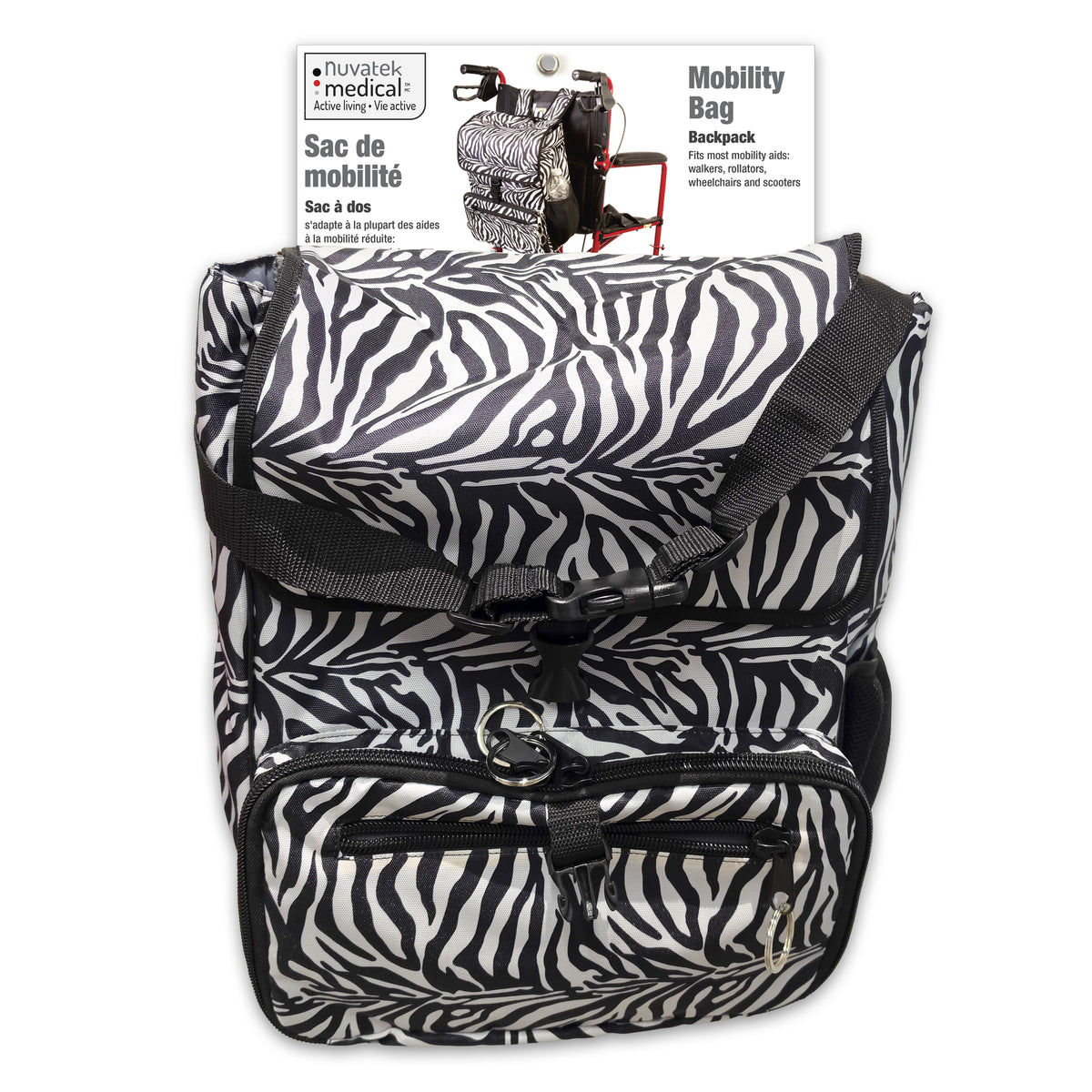 Mobility Aid Backpack Adaptive Living Organizer for Wheelchairs and Scooters