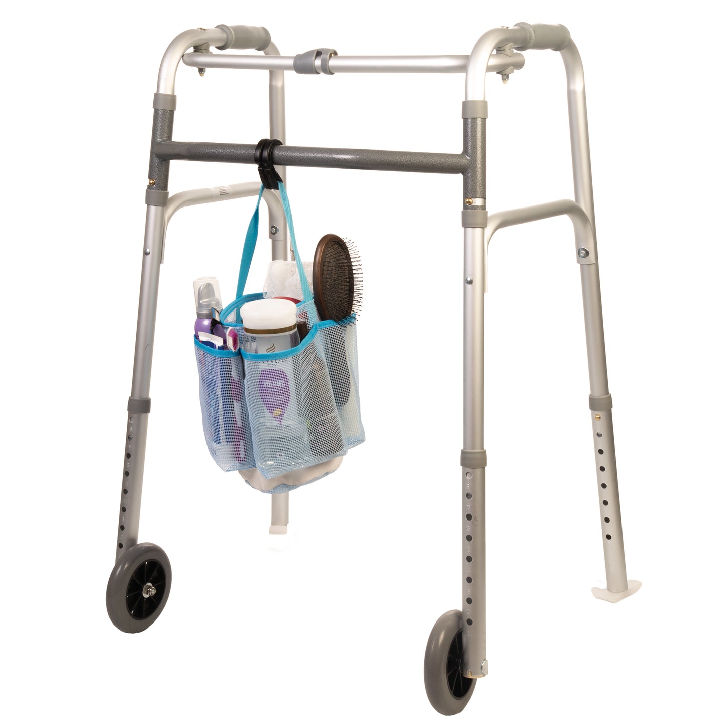 Multi-Functional Mesh Shower Caddie – Mobility Aid Organizer