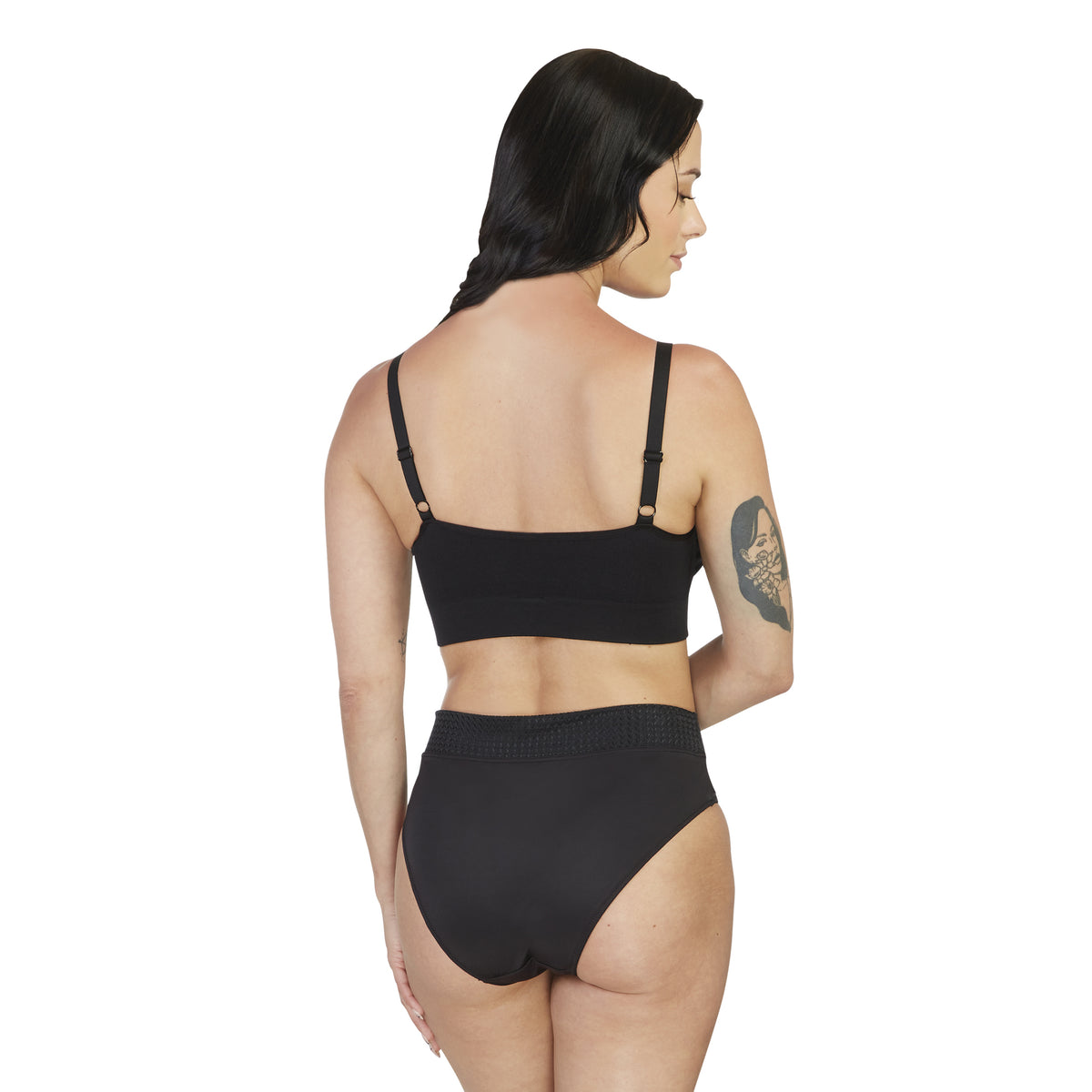 Carole Martin 7216 Seamless Padded Slip-On Comfort Bra - Black