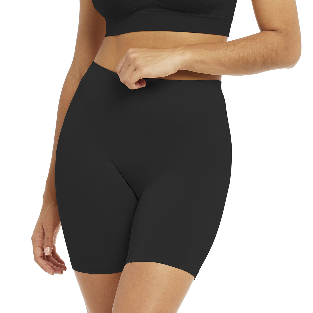 Carole Martin 8003 Miracle Thighs Anti-Chafing Comfort Shorts - Black