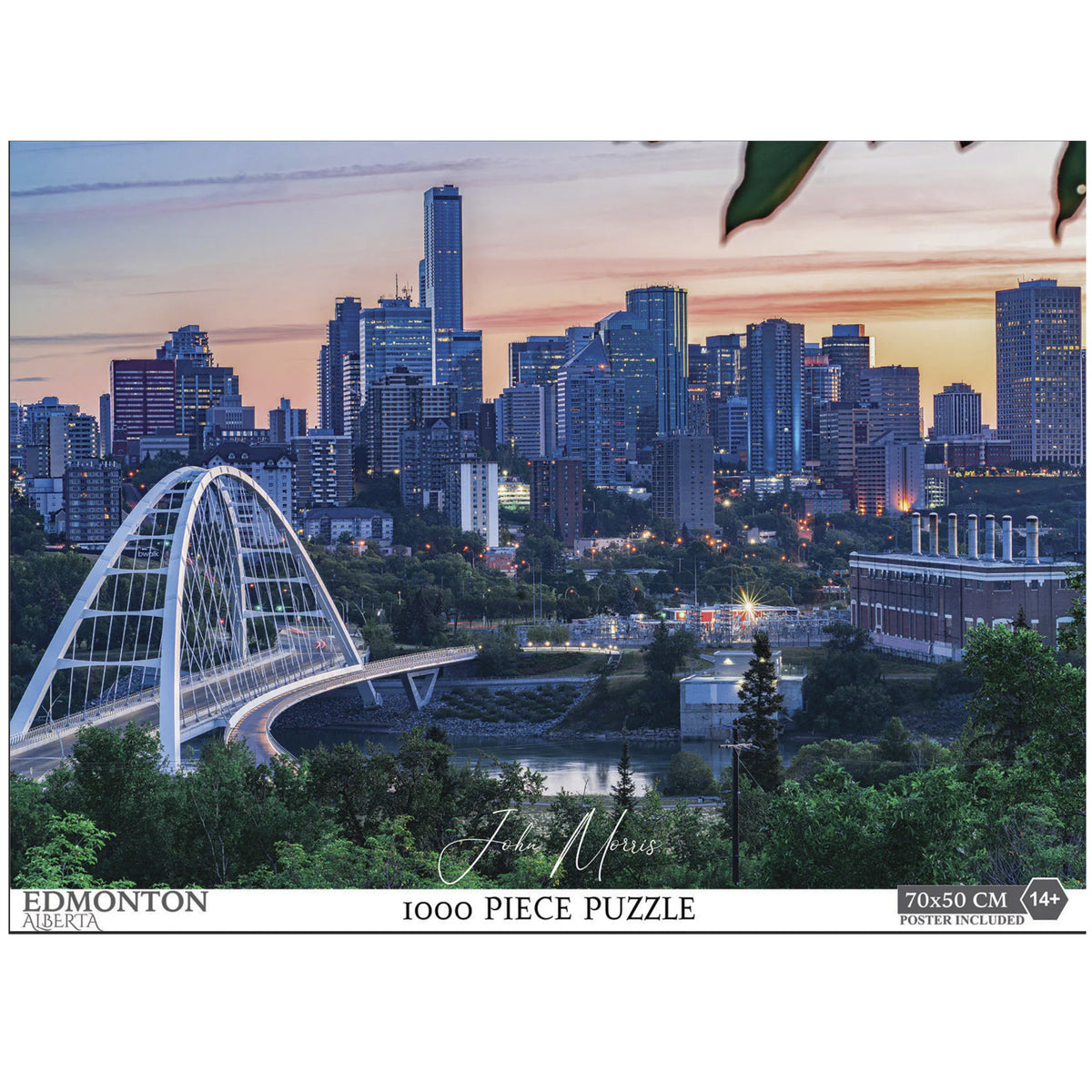 Edmonton Alberta 1000-Piece Jigsaw Puzzle | Walterdale Bridge