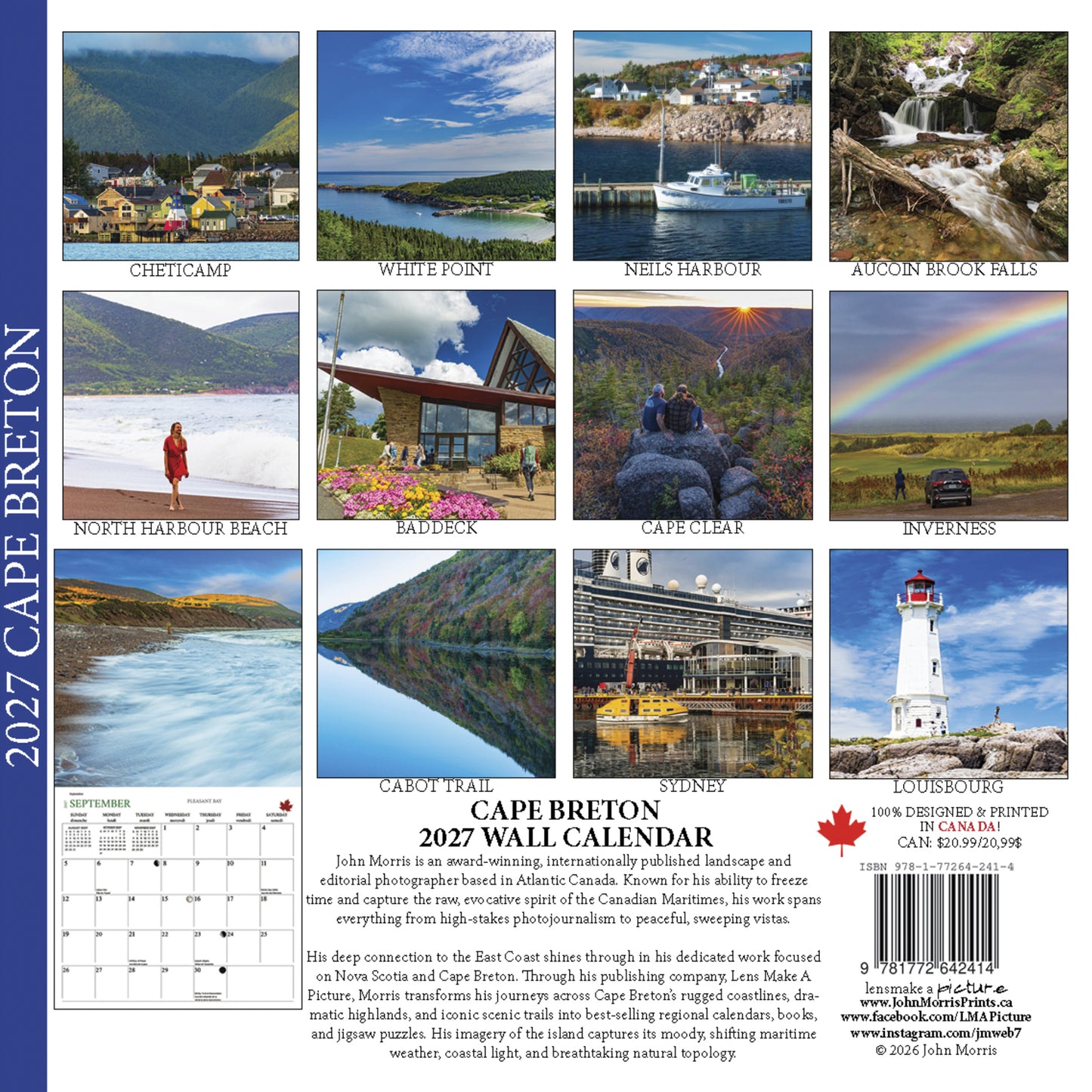 2027 Cape Breton Large Wall Calendar