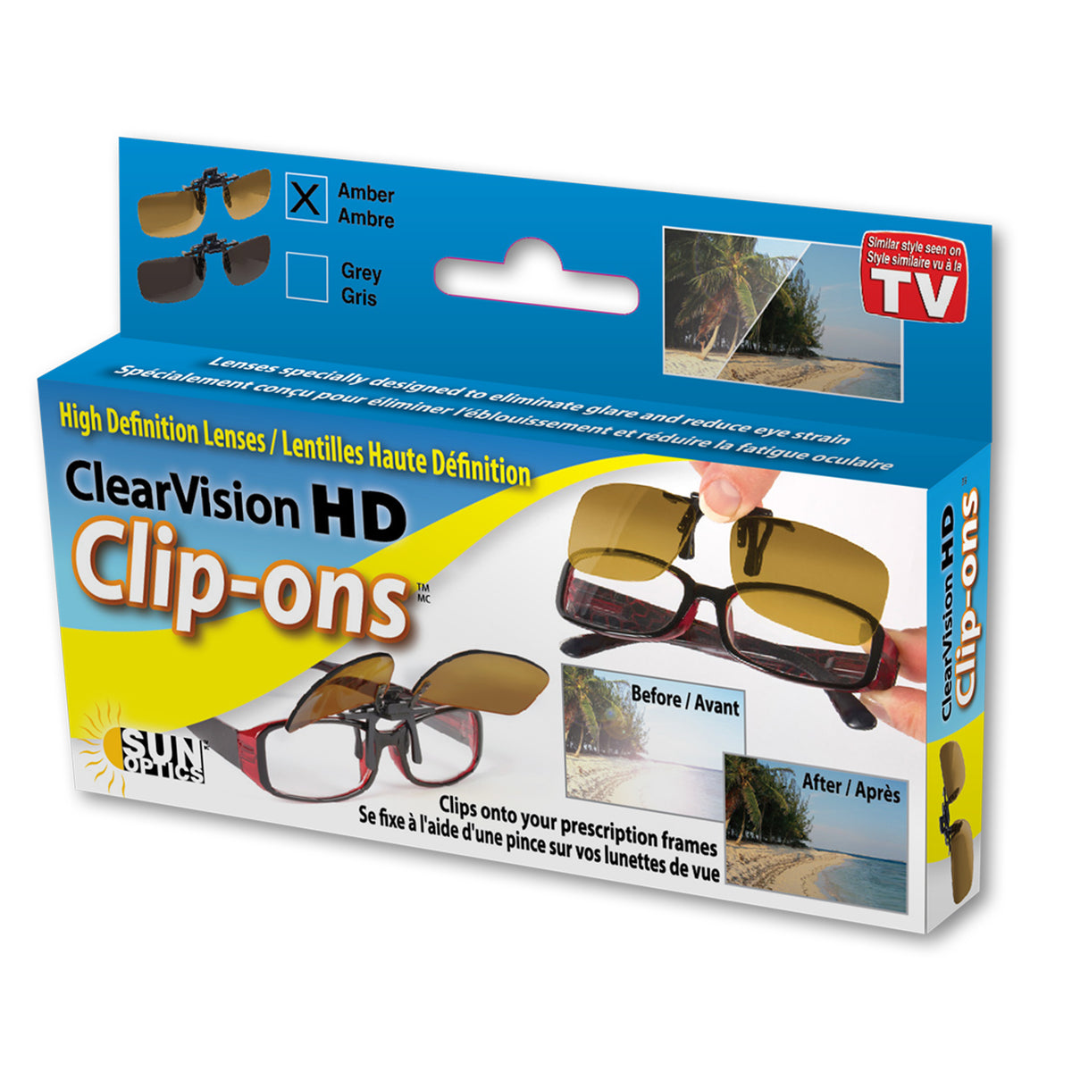Sunglasses - Clip-On - ClearVision HD