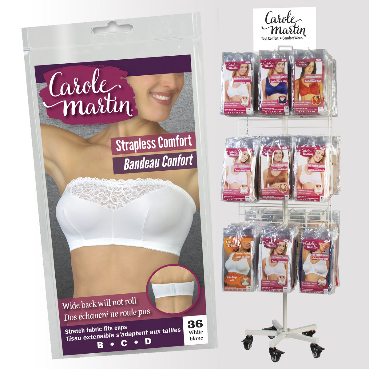 Carole Martin Wirefree Strapless Comfort Bra - RACK Program