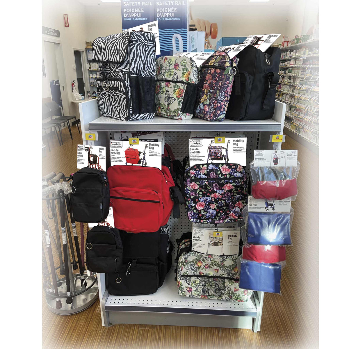 Mobility Aid Organizer In-store Display Merchandising