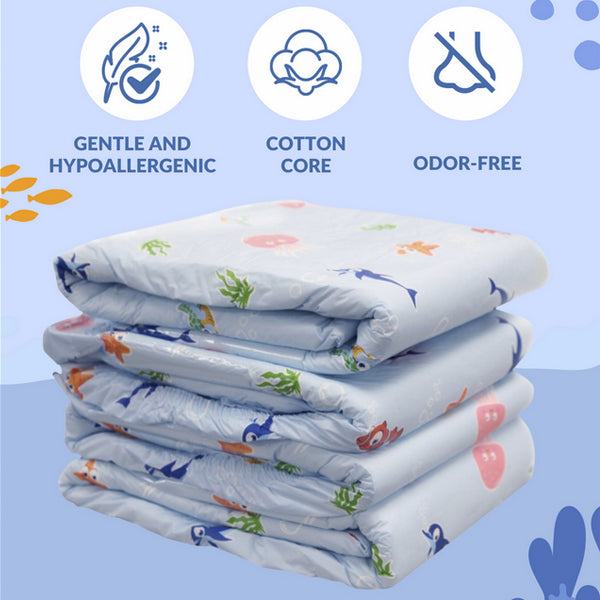 Maximum Absorbency Incontinence Adult Briefs - Under The Sea Print