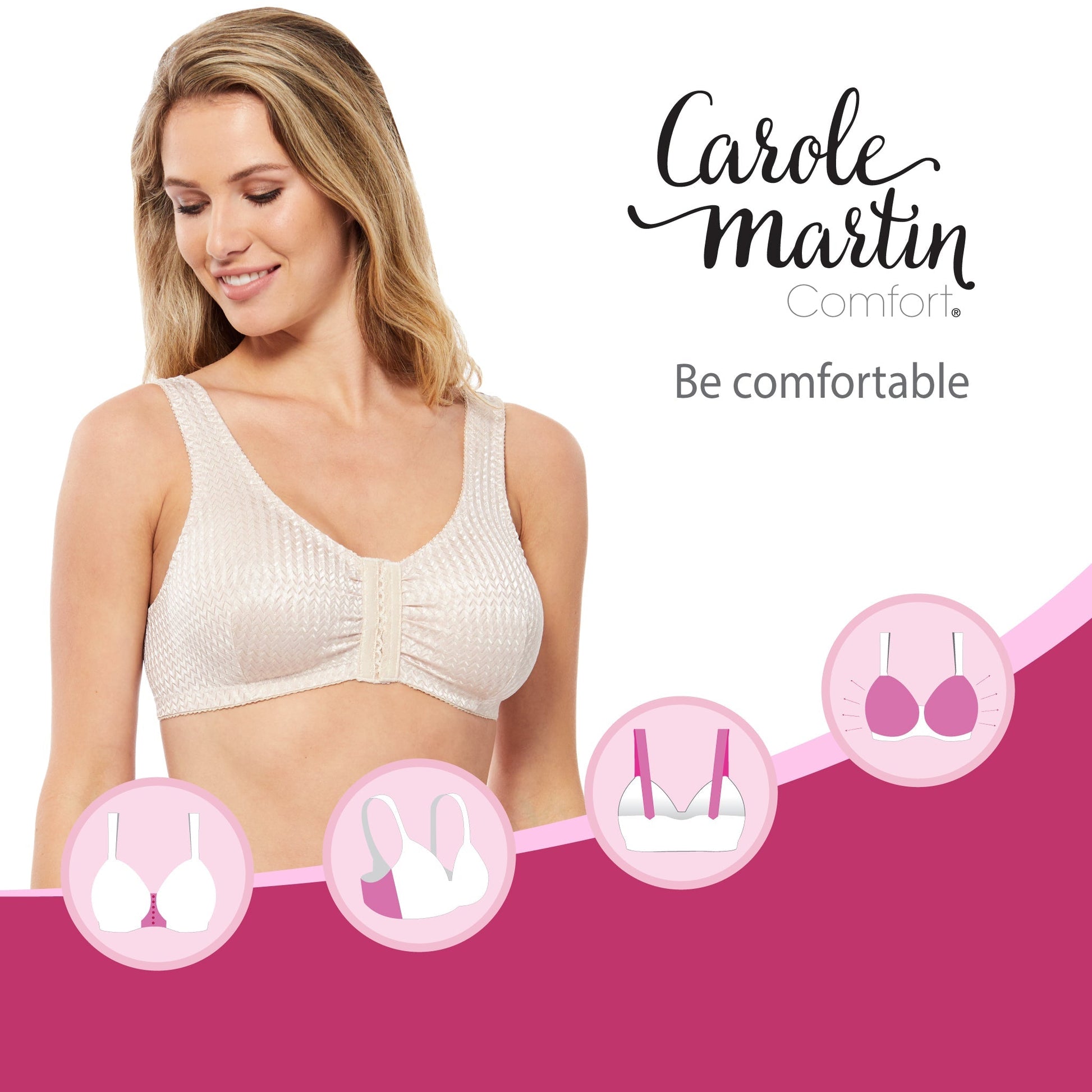 Carole Martin Comfort WireFree Bra