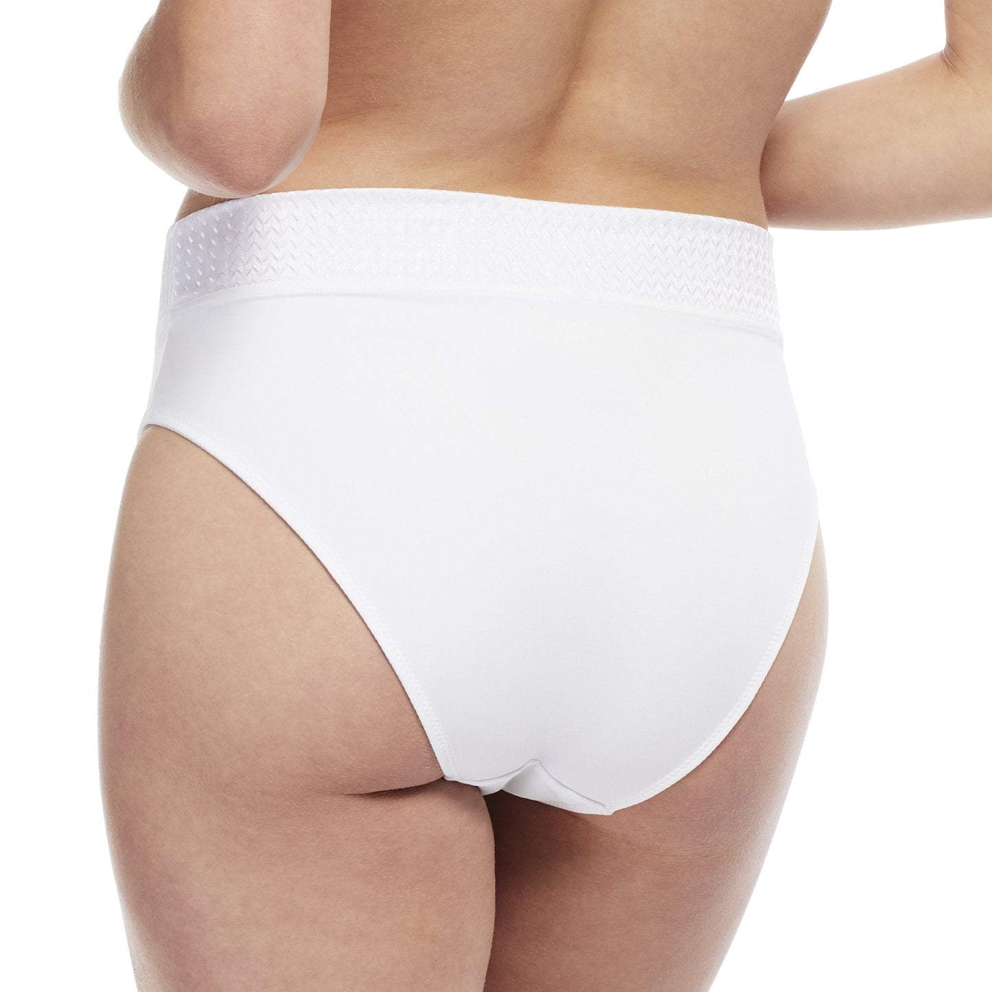 Carole Martin Comfort Brief Wide Waist Band - White