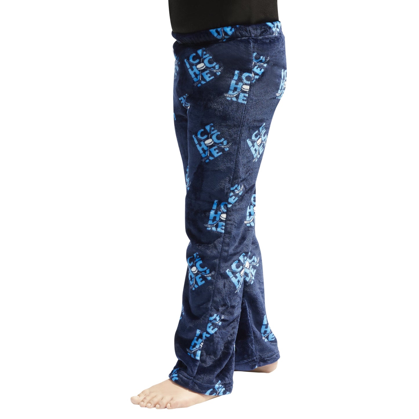 Kids Hooded Hockey Print Robe and Pajama Pant