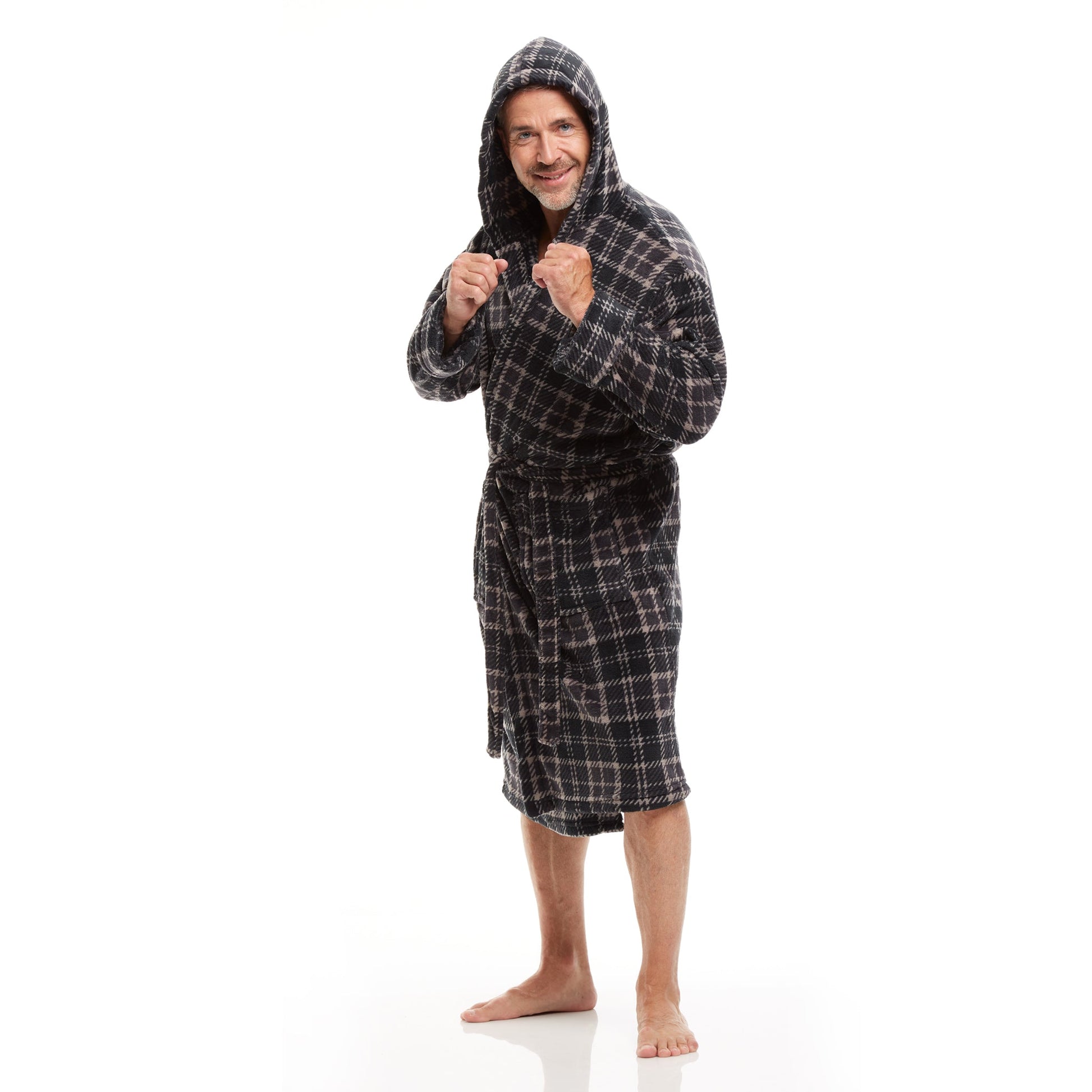 Men's Full Lenght Large Hooded Full Bath Robe