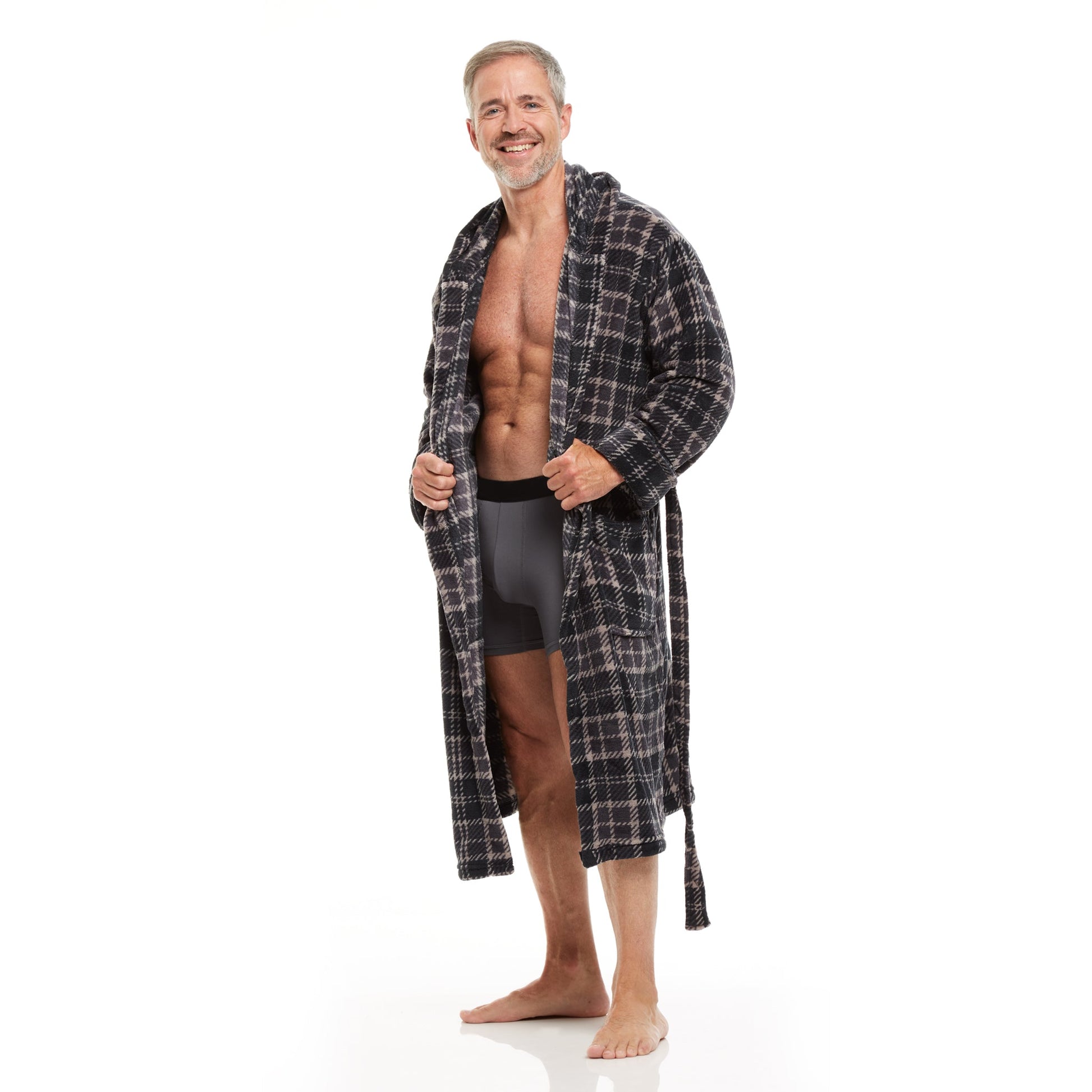 Men's Full Lenght Large Hooded Full Bath Robe