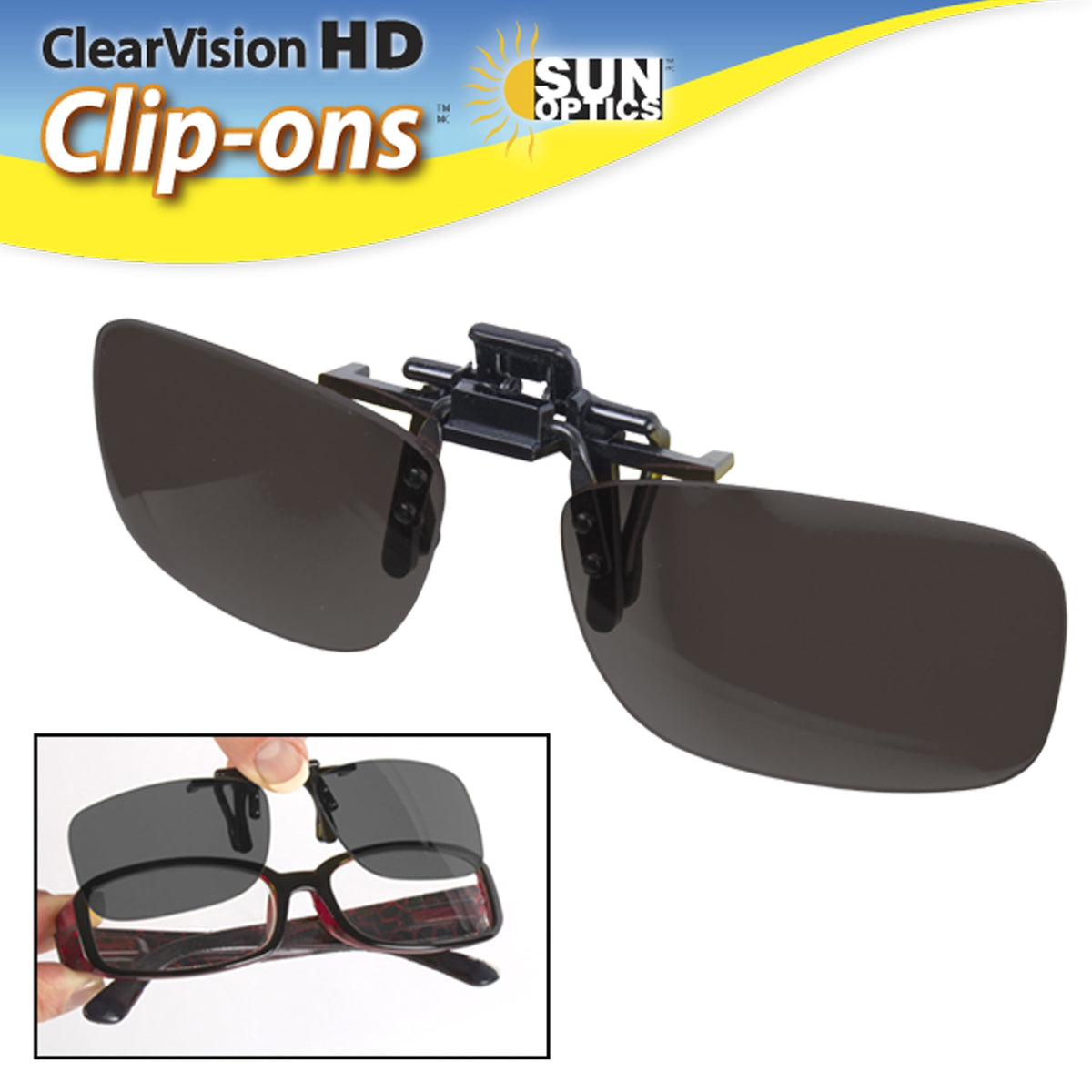 Sunglasses - Clip-On - ClearVision HD
