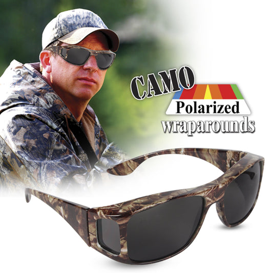 Camo Polarized Wraparounds