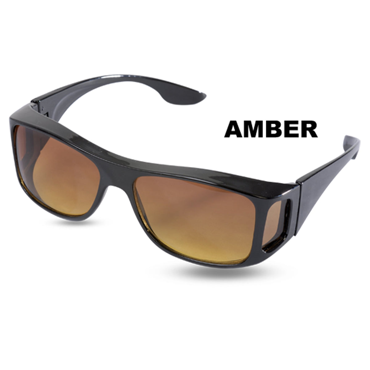 Fitover Glasses - Polarazed Sunglasses Amber Lens - ClearVision HD