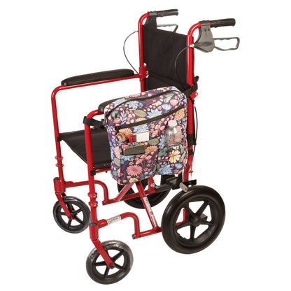 Multi Pocket Organizer 6-Fully-lined pockets For mobility aids: walkers, rollators, wheelchairs and scooters