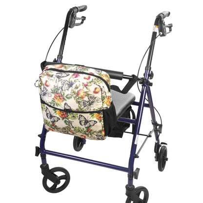 Mobility Aid Bag 5-Pockets Organizer Butterfly