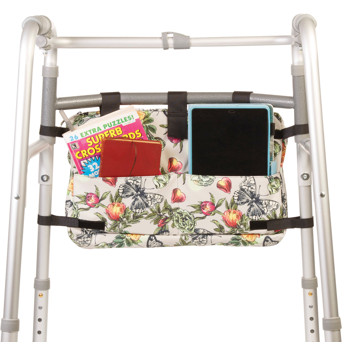 Mobility Aid Bag Carry-All Organizer - Nuvatek Medical Active Living Black