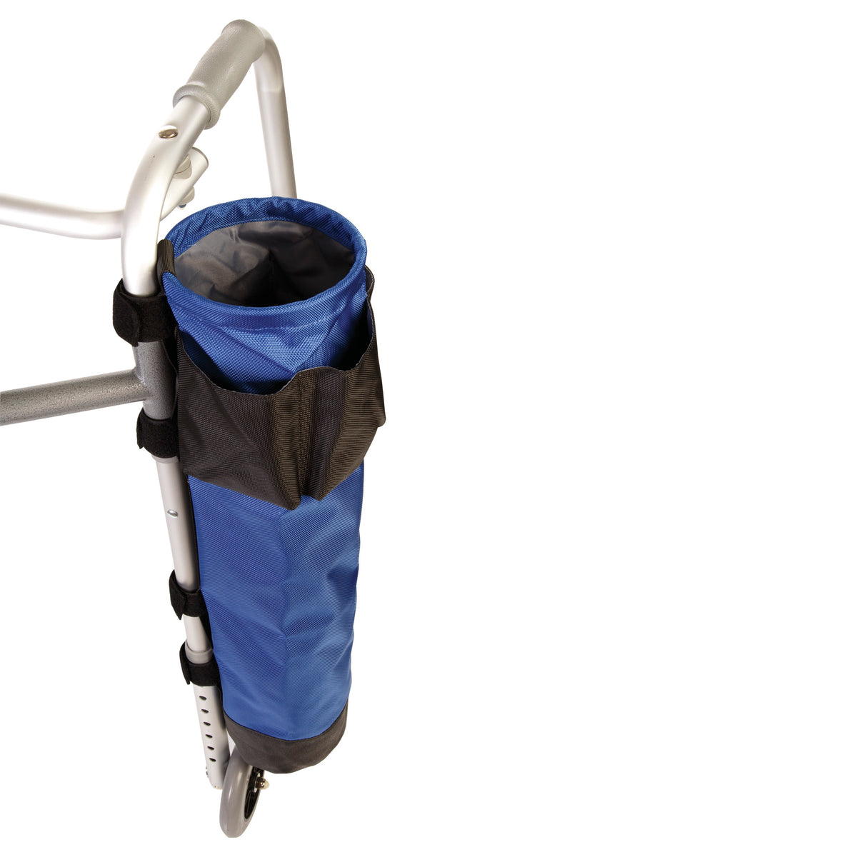 Mobility Aid Multi-Pocket Tool Caddie with Four Exterior Pockets and Velcro Attachments