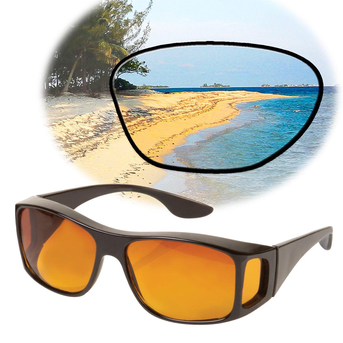 ClearVision HD Wraparound Sunglasses – UV Protection Stye N61182