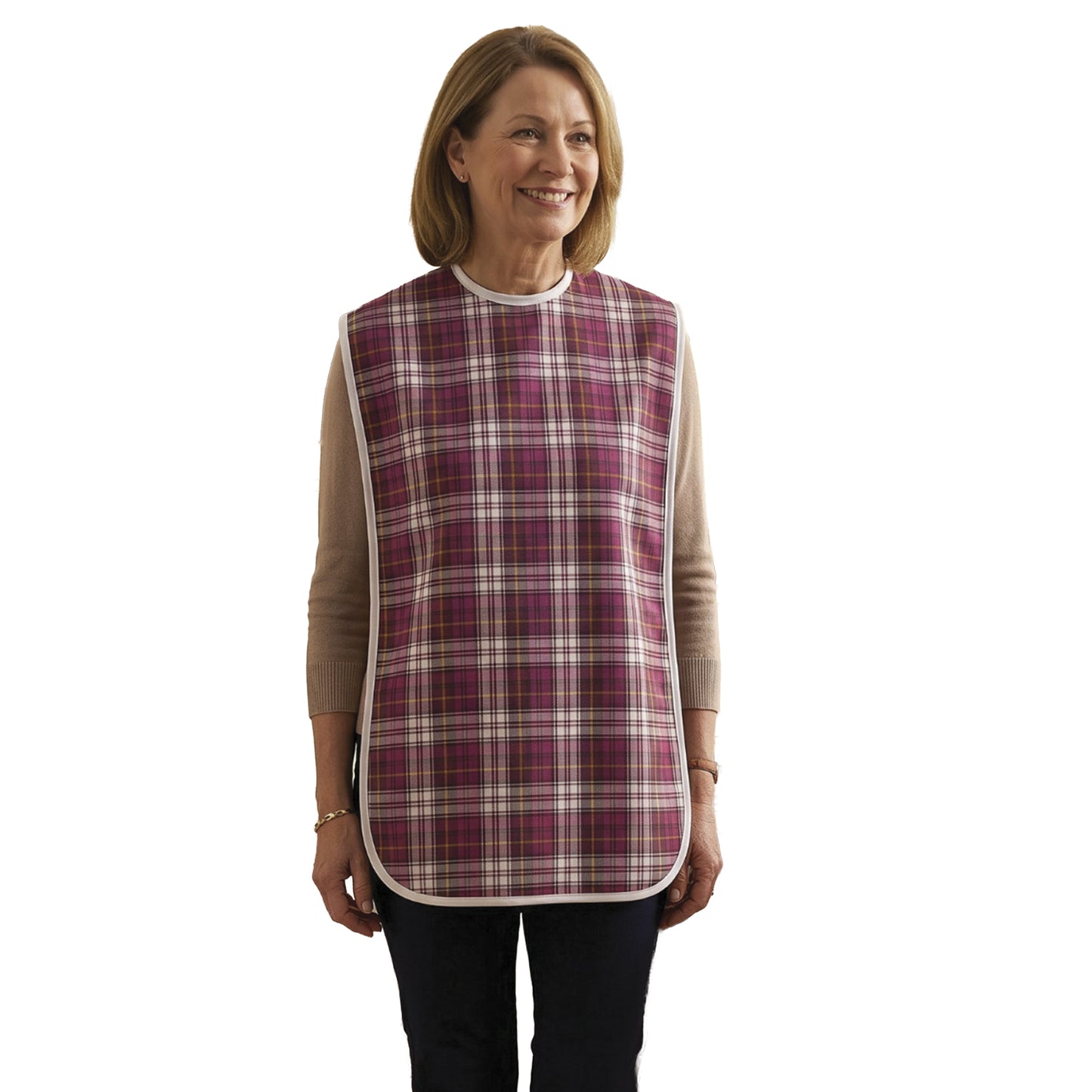 Adult Waterproof Bib | Extra Long Washable Bib with Full Lap Protection