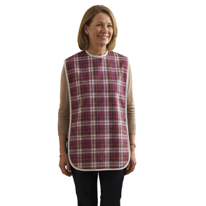 Adult Waterproof Bib | Extra Long Washable Bib with Full Lap Protection