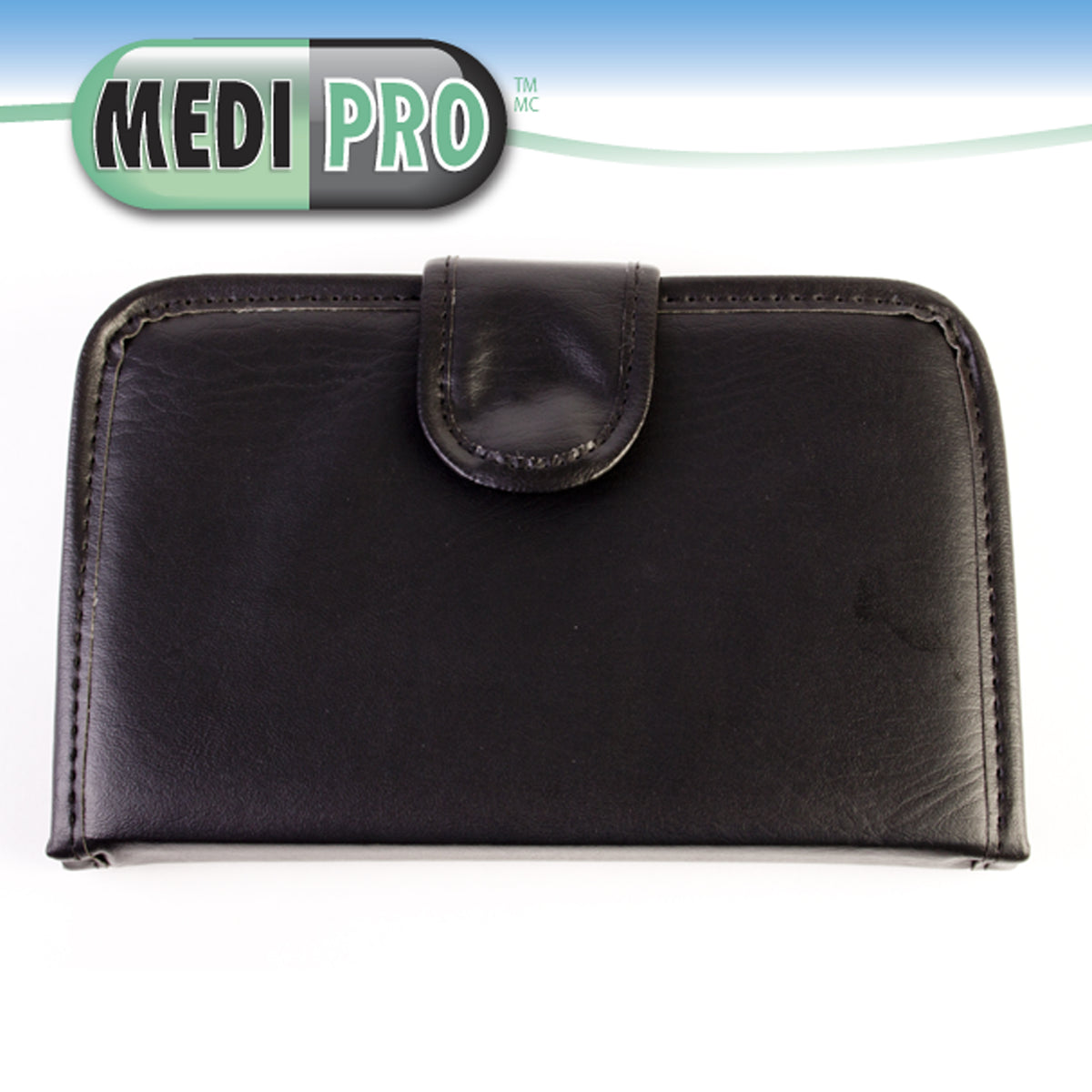 MEDI PRO 7-Day Black Wallet Pill Organizer with 28 Compartments