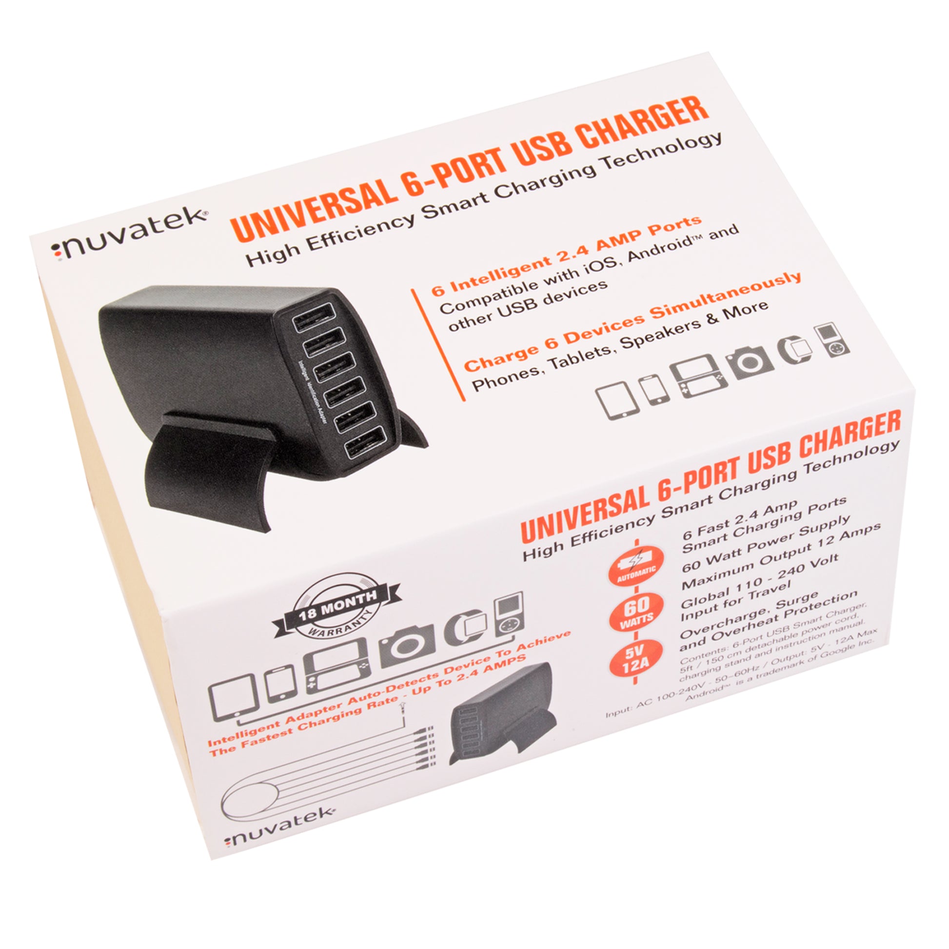 Intelligent USB Charger-6-Port