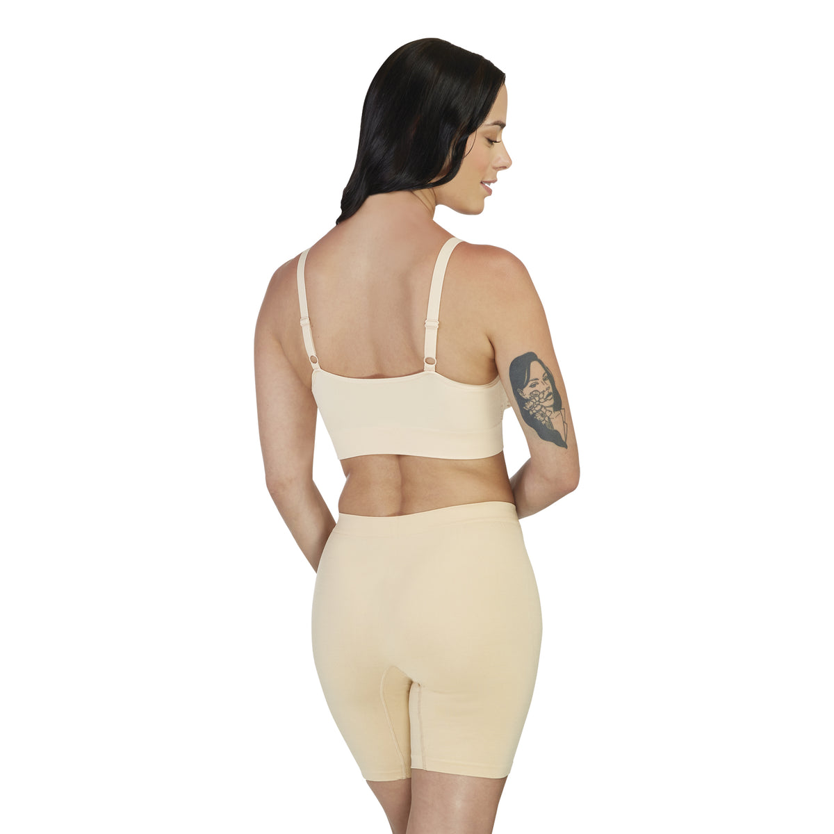 Carole Martin 7216 Seamless Padded Slip-On Comfort Bra Beige