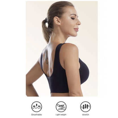 Slip-On Wireless Seamless Padded Bralette Comfort Bra - Breathable