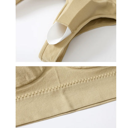 Slip-On Wireless Seamless Padded Bralette Comfort Bra - Sewing insert