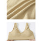 Slip-On Wireless Seamless Padded Bralette Comfort Bra - Stretchable
