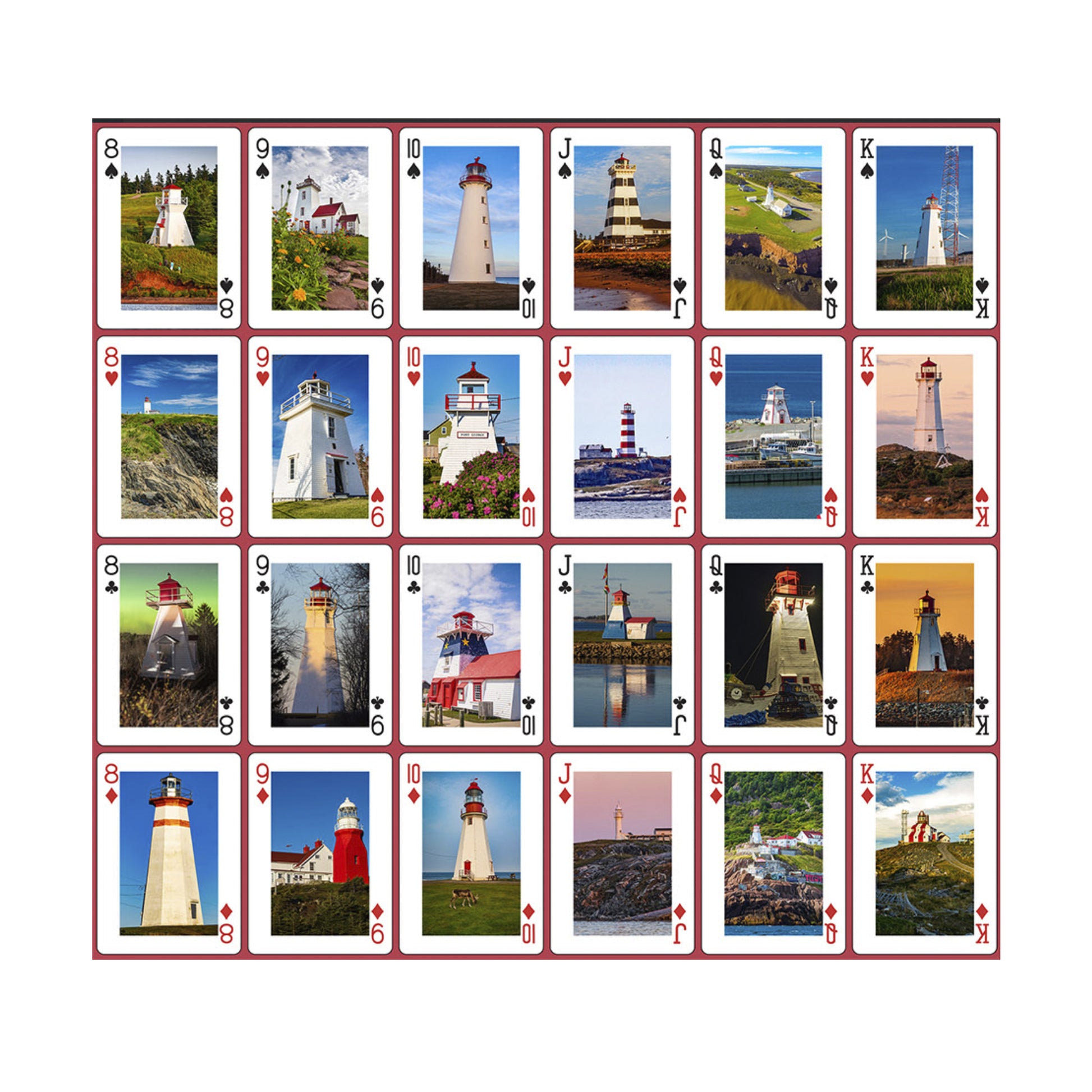 Atlantic Canada Lighthouse Playing Cards