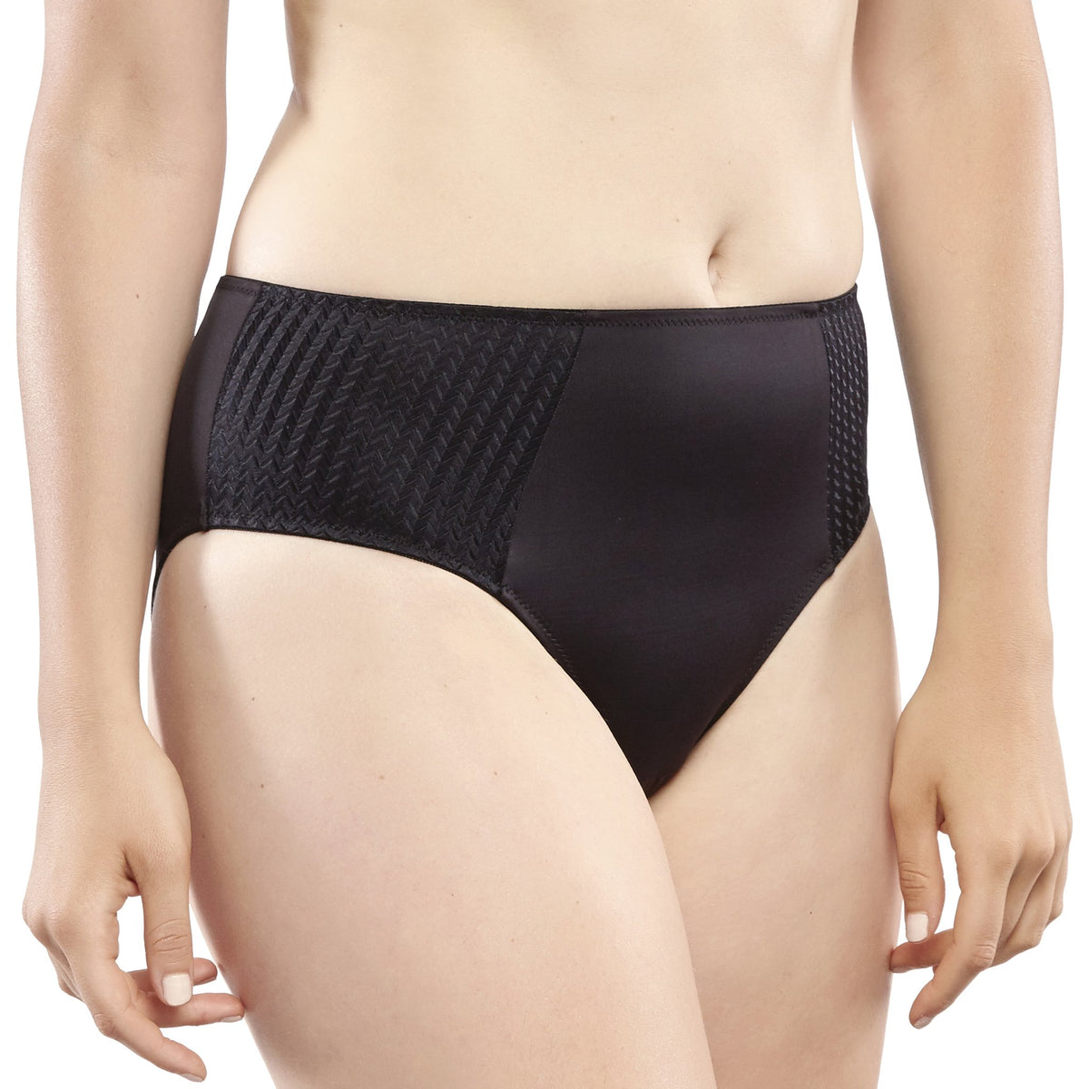 Carole Martin 8002 Hipster Style High-Cut Comfort Brief - Noir