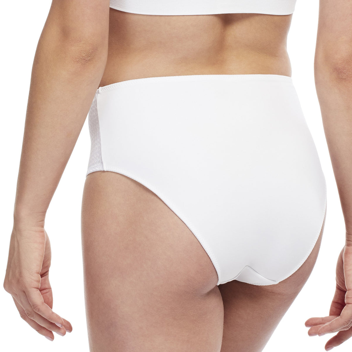 Carole Martin 8002 Hipster Style High-Cut Comfort Brief - White