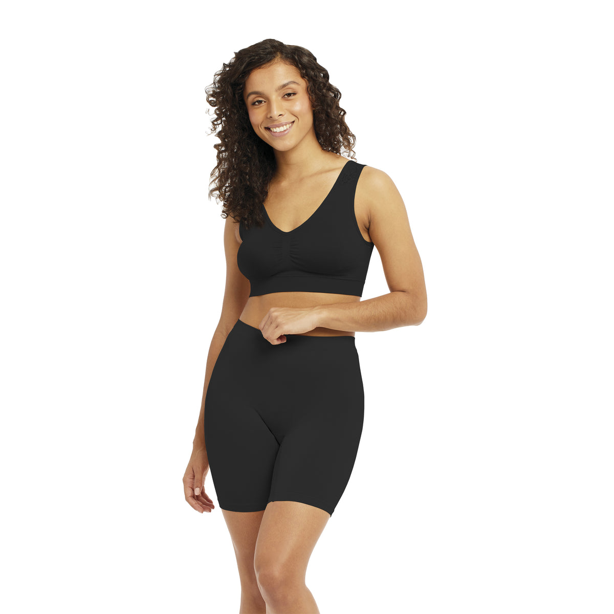Carole Martin 8003 Miracle Thighs Anti-Chafing Comfort Shorts - Black