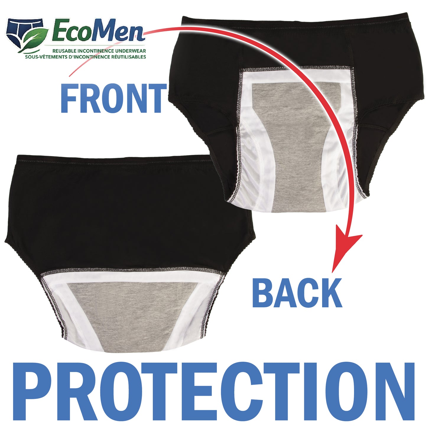 DryRyte Men's Reusable Incontinence Brief