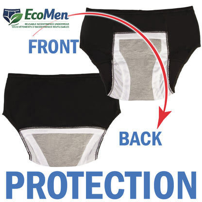 DryRyte Men's Reusable Incontinence Brief
