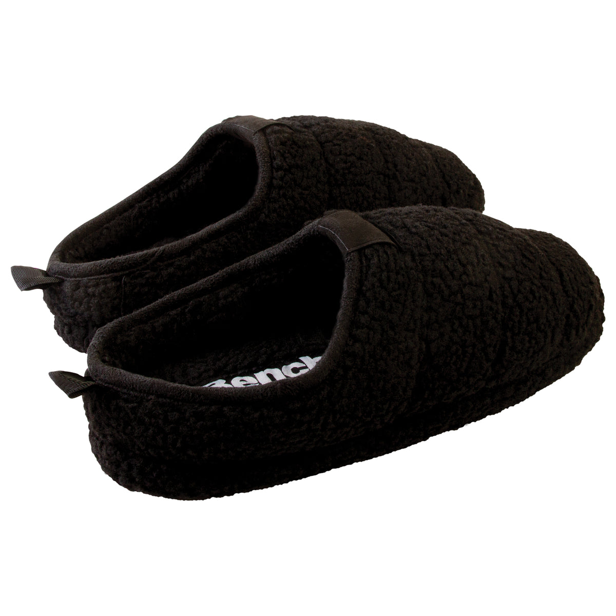 Sherpa Scuff Slip-on Slippers Bench Brand Padded Non-skid Rubber Sole