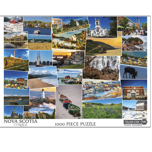 Nova Scotia Collage 1000-Piece Jigsaw Puzzle – 19.6″ × 27.5″