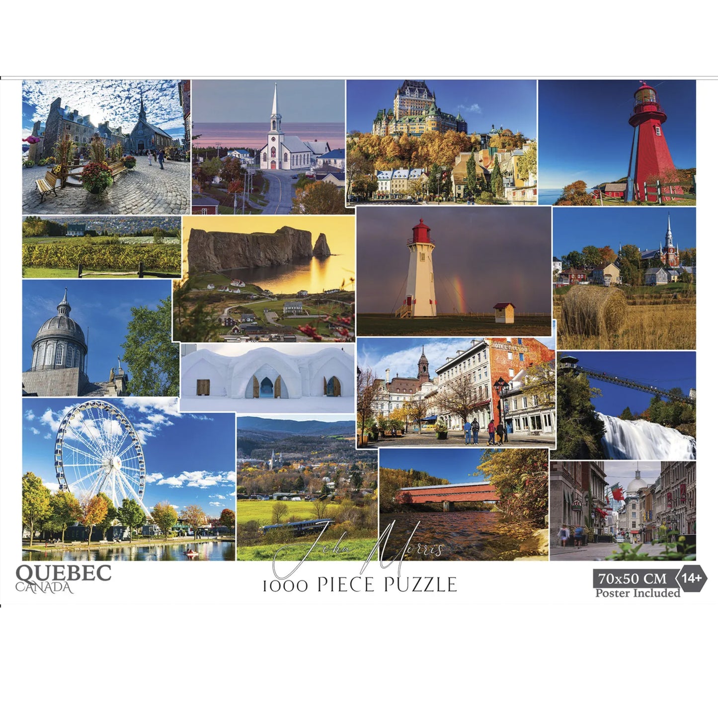 Quebec Collage 1000-Piece Jigsaw Puzzle