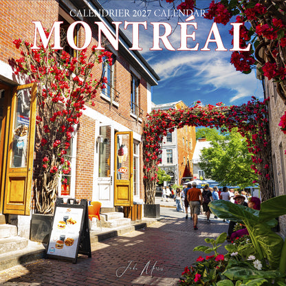 2027 Montreal bilingual wall calendar featuring Montreal photography by John Morris
