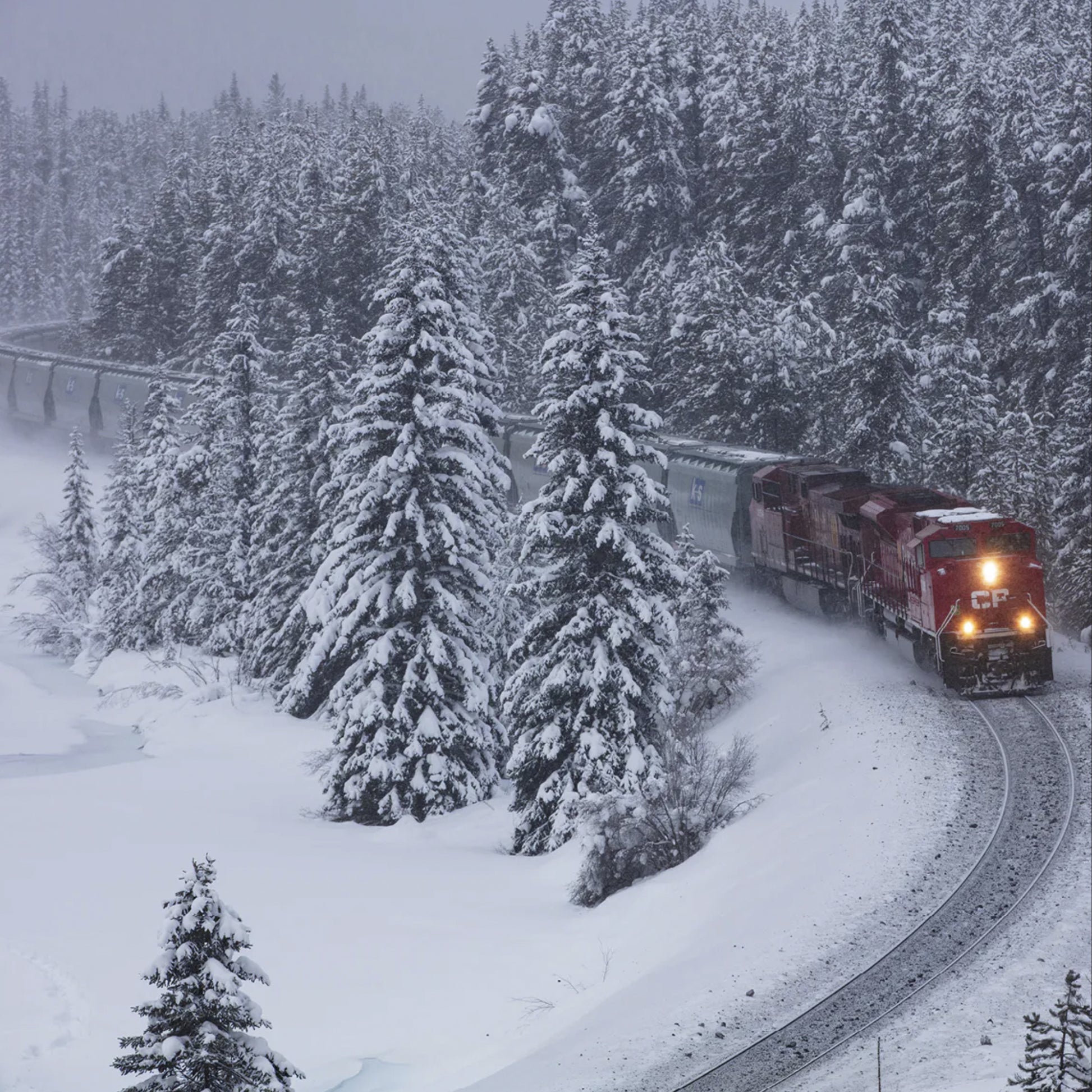 2027 Canadian Trains Large Wall Calendar featuring Canadian railway photography by John Morris