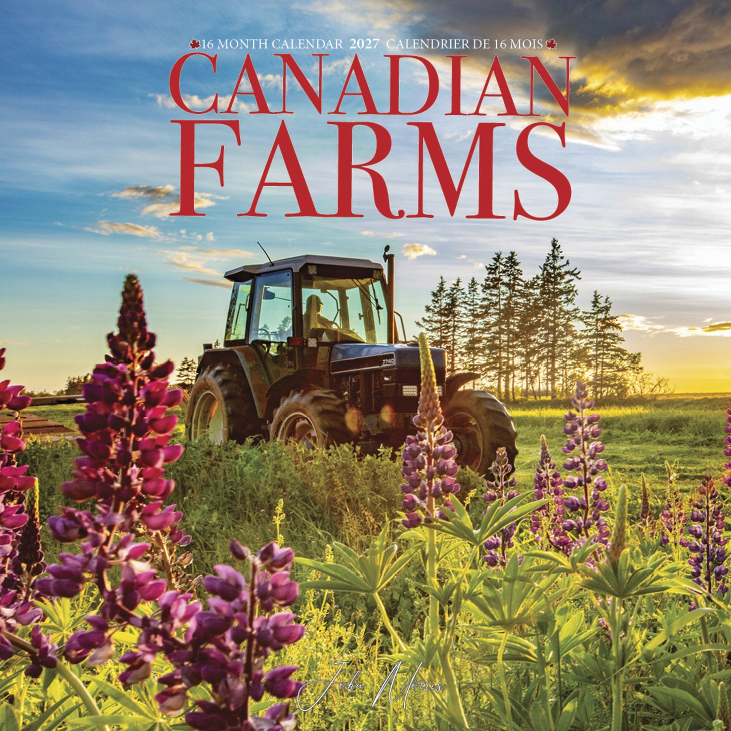 2027 Canadian Farms Large Wall Calendar featuring Canadian agricultural and farm photography by John Morris