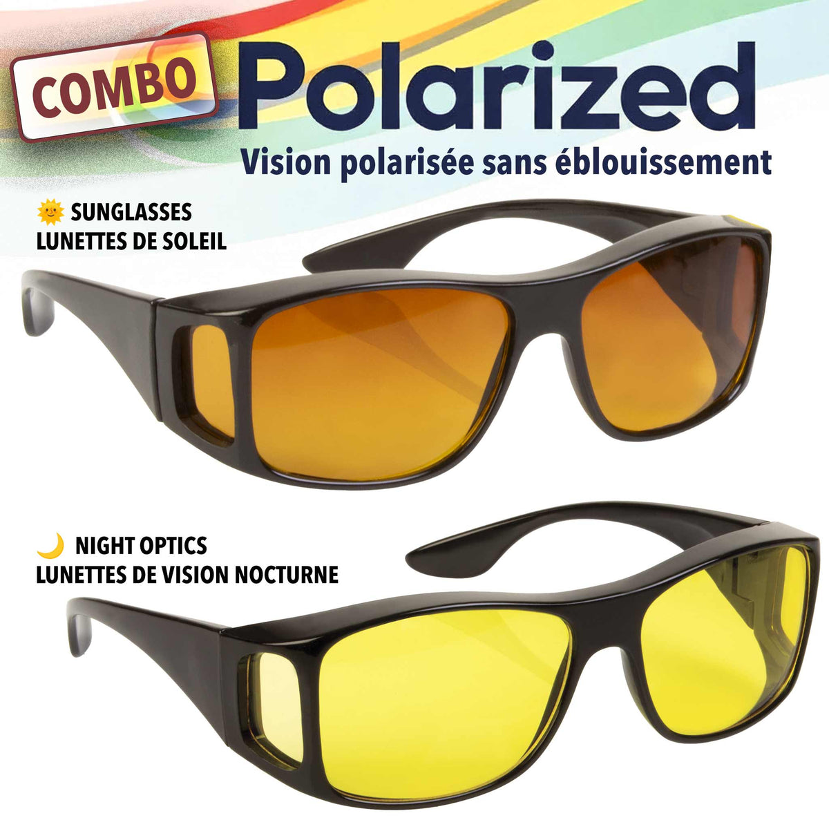 ClearVision HD Day & Night Glasses Combo Pack 