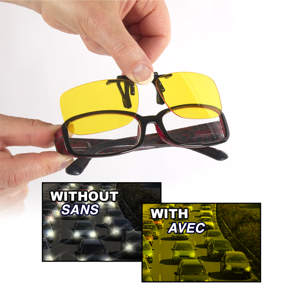 Sun Optics Night Driving Glasses - Clip-On