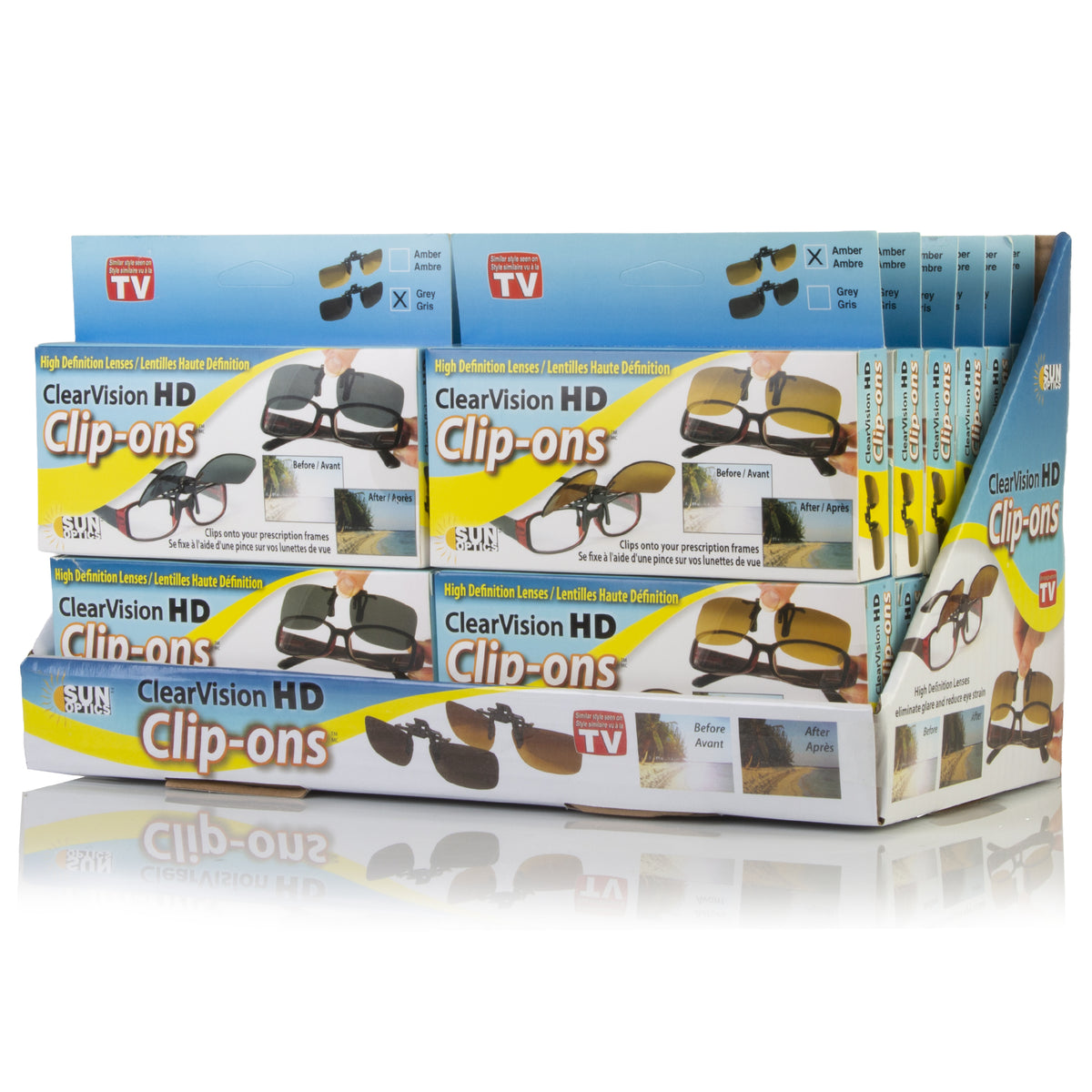 Sunglasses - Clip-On - ClearVision HD Style N62123