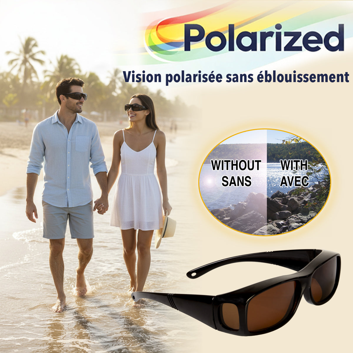 ClearVision HD Polarized Fit-Over Sunglasses Style N62139