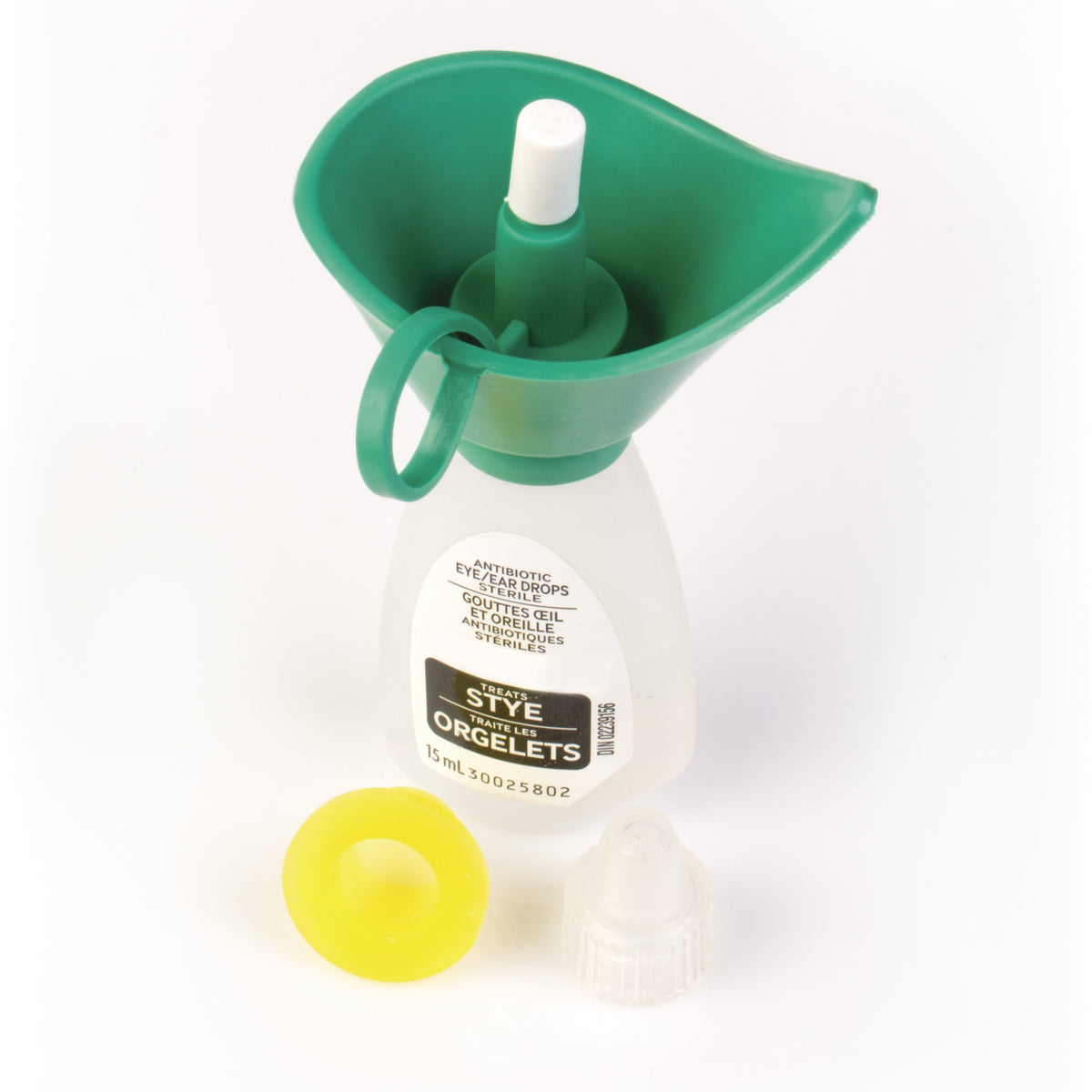Eye Drop Guide and Eye Wash Cup for Standard Eye Drop Bottles