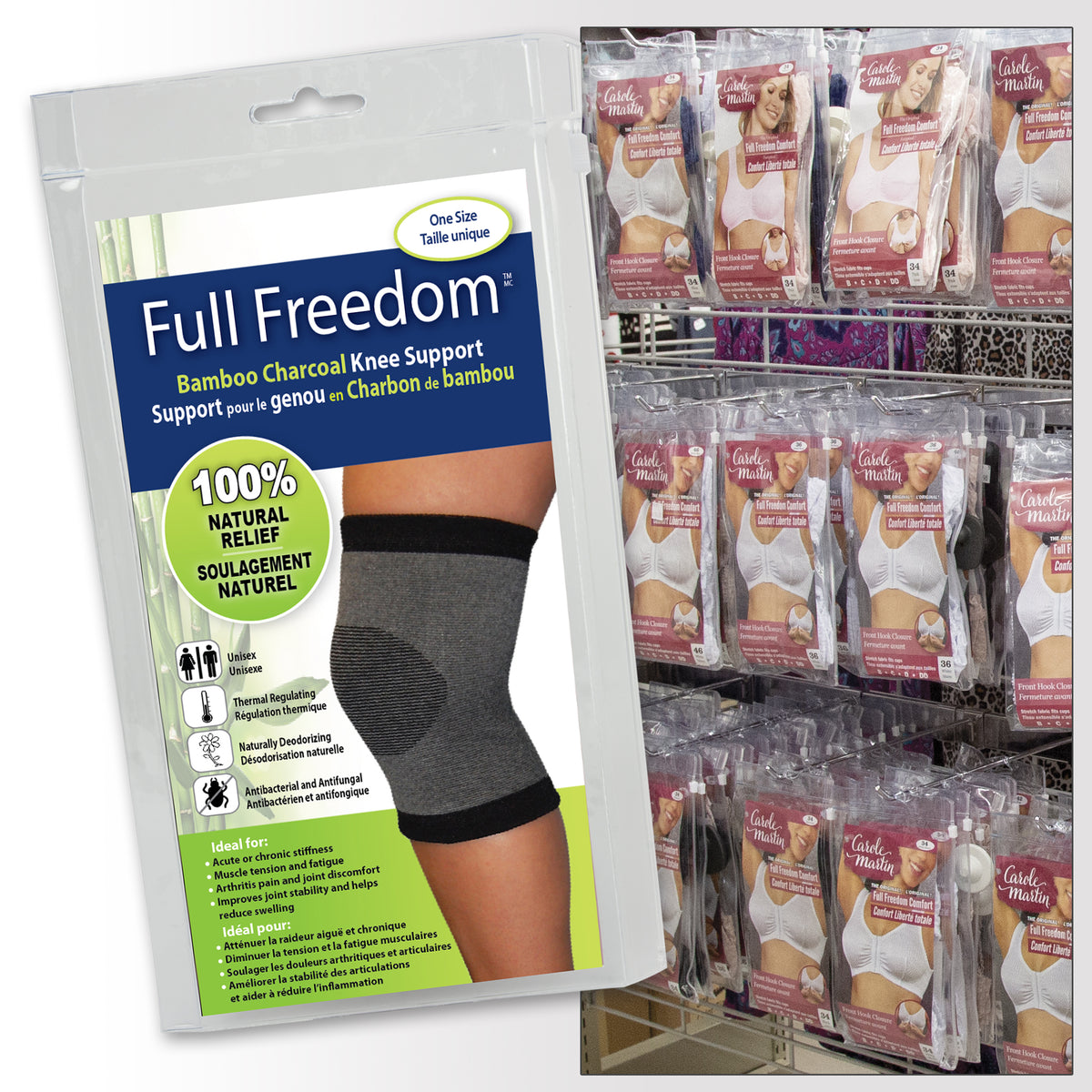 Bamboo Charcoal Knee & Wrist Supports