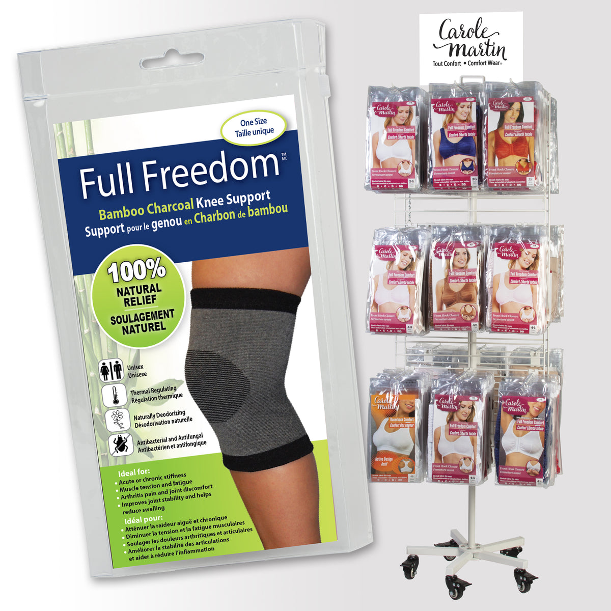 Bamboo Charcoal Knee & Wrist Supports
